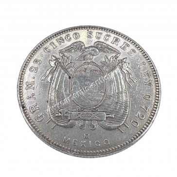 5 Sucres 1944 Ecuador 2