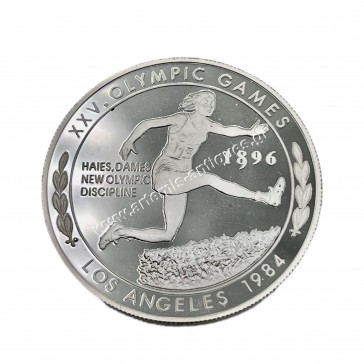 100 Years Olympic Games 1896-1996 1 Ounce 1992 Proof Los Angeles 1984 Greece