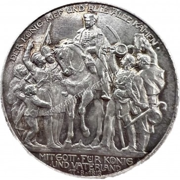 3 Mark 1913 William II Declaration of War Against Napoleon Kingdom of Prussia 2