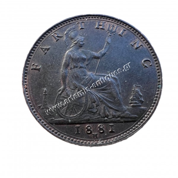 1 Farthing 1881 H Victoria United Kingdom AU