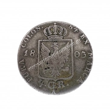 4 Groschen 1803 A Frederick William III Kingdom of Prussia 2