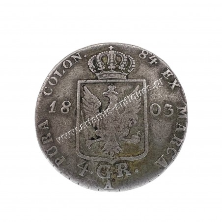 4 Groschen 1803 A Frederick William III Βασίλειο της Πρωσίας