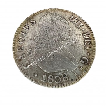 2 Reales 1808 SCN Carlos IV Spain