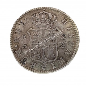 2 Reales 1808 SCN Carlos IV Spain 2