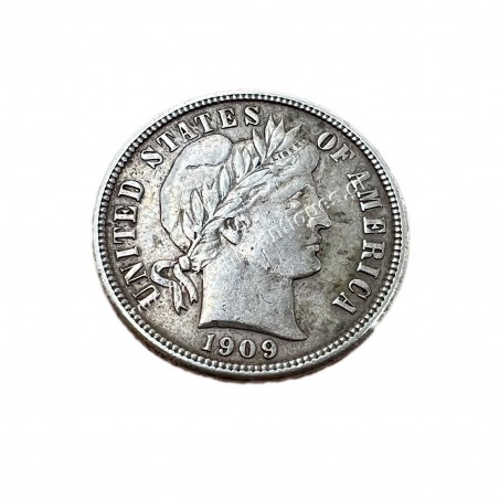 10 Cents 1909 Barber Dime
