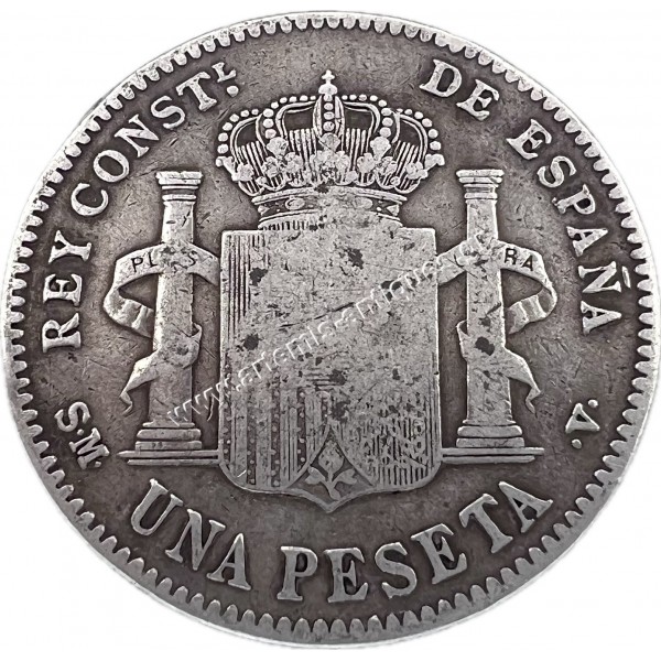 1 Peseta 1900 Alfonso XIII Spain