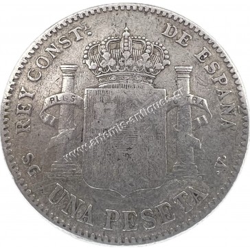 1 Peseta 1899 Alfonso XIII Spain 2