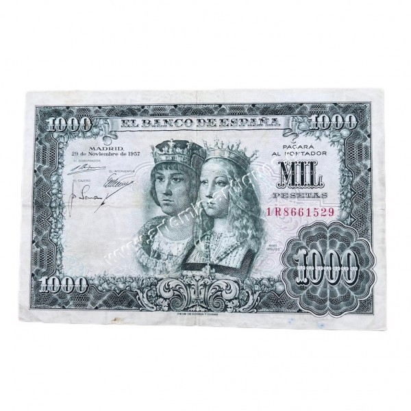 1000 Pesetas 1957 Spain