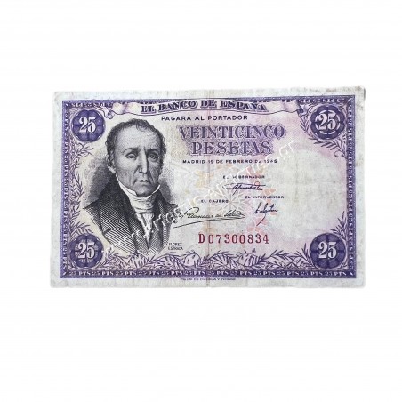 25 Pesetas 1946 Spain