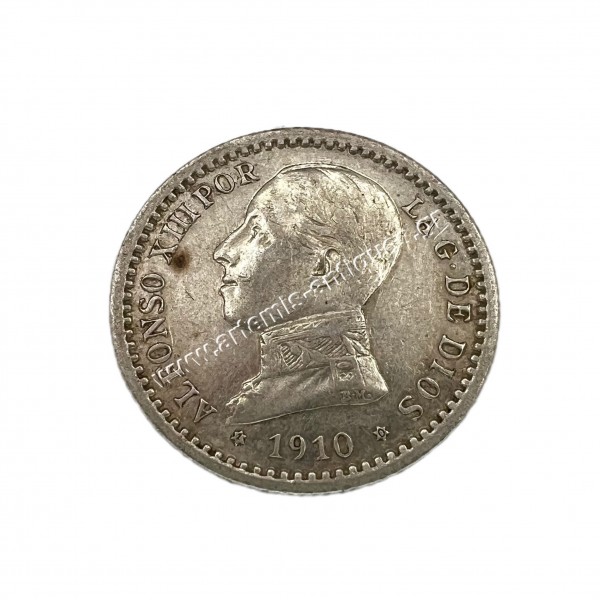 50 Centimos 1910 Alfonso XIII Ισπανία