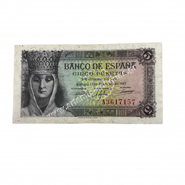 5 Pesetas 1943 Spain