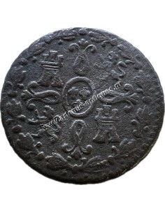 2 Maravedis 1833 Fernando VII Σεγκόβια Ισπανία 2