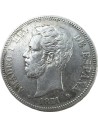 5 Pesetas 1871(71) SDM Amadeo I Spain