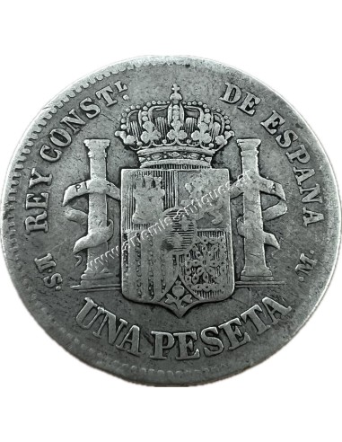 1 Peseta 1883 Alfonso XII Ισπανία