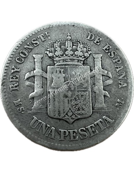 1 Peseta 1883 Alfonso XII Ισπανία