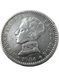50 Centimos 1904 (04) SMV Alfonso XIII Ισπανία