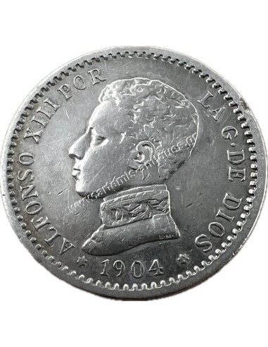 50 Centimos 1904 (04) SMV Alfonso XIII Spain