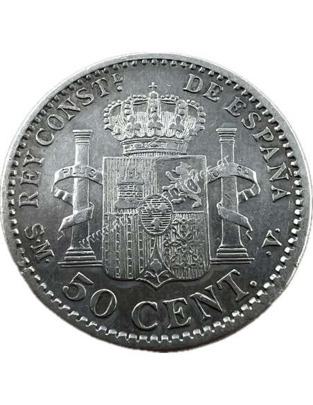 50 Centimos 1904 (04) SMV Alfonso XIII Spain