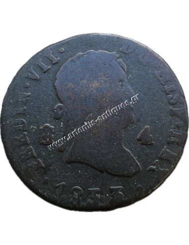 4 Maravedis 1833 Fernando VII Segovia Spain