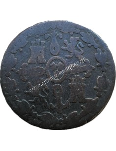 4 Maravedis 1833 Fernando VII Segovia Spain 2