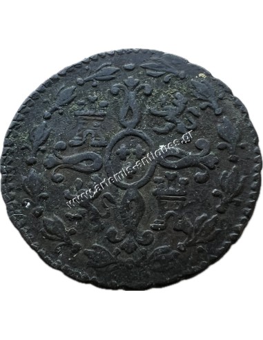 2 Maravedis 1827 Fernando VII Σεγκόβια Ισπανία