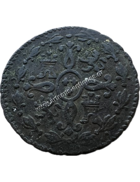 2 Maravedis 1827 Fernando VII Segovia Spain