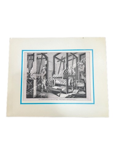 Clothier's Looms in the Eighteenth Century (From Hogarth's Industry and Idleness)