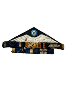 Hellenic Airforce Pilot's Wings and Ribbon Bar