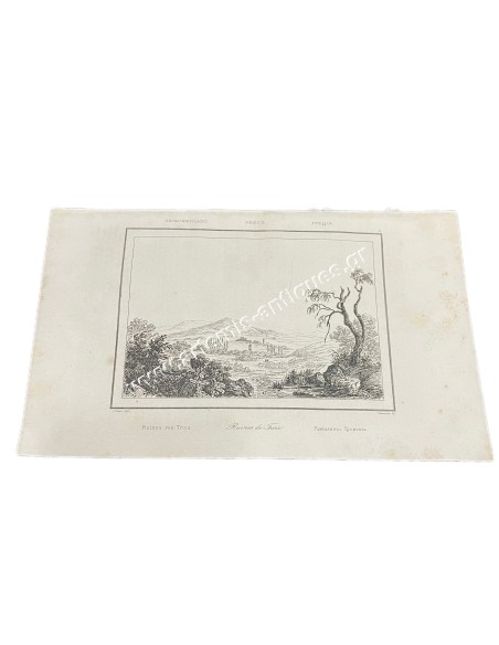 Ruines de Troie Engraving 19th century