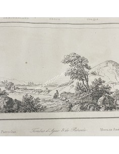 Tombes d' Ajax et de Patrocle Engraving 19th century 2
