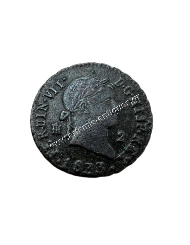 2 Maravedis 1833 Fernando VII Segovia Ισπανία