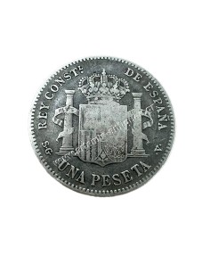 1 Peseta 1899 Alfonso XIII Spain 2