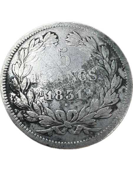 5 Francs 1831 B Louis Philippe I Γαλλία