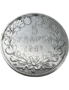 5 Francs 1847 A Louis Philippe I France 2