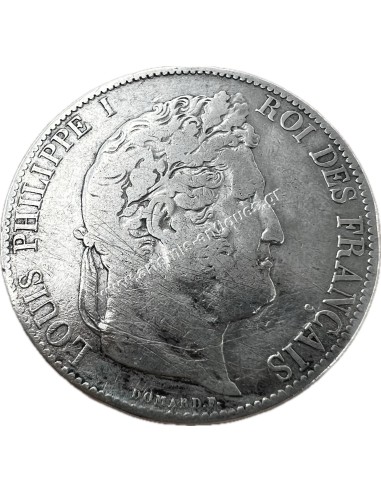 5 Francs 1847 A Louis Philippe I France
