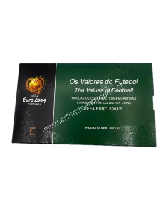UEFA EURO 2004 The Values of Football Πορτογαλία Αναμνηστικά Συλλεκτικά Νομίσματα Ασημένια BU