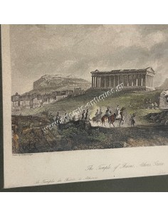 Ο Ναός του Θησέα Γκραβούρα Wolfenberger , A.Le. Petit 2
