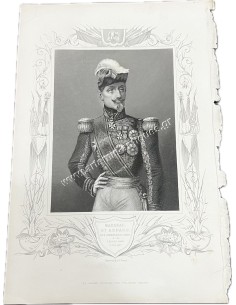 Marshal St. Arnaud , late Commander in Chief of the French Army in the East , Engraving 19th Century