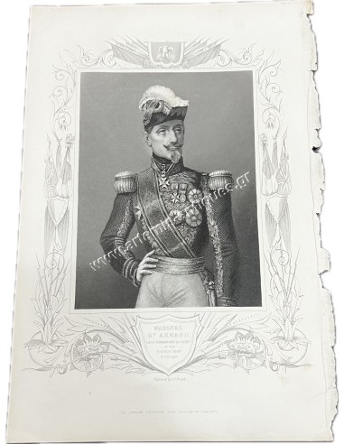 Marshal St. Arnaud , late Commander in Chief of the French Army in the East , Γκραβούρα 19ου αιώνα