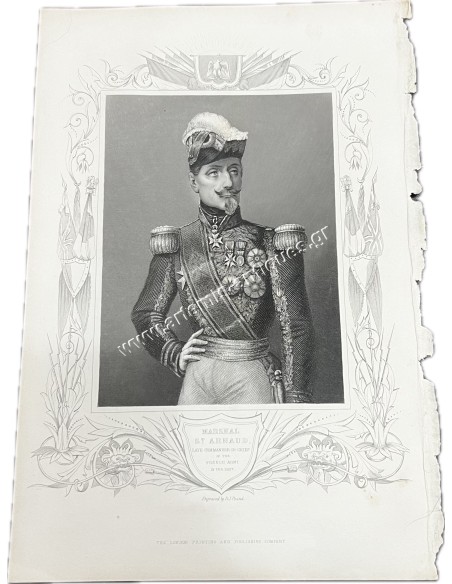 Marshal St. Arnaud , late Commander in Chief of the French Army in the East , Γκραβούρα 19ου αιώνα
