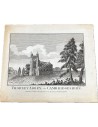 Thorney Abbey in Cambridgeshire Γκραβούρα Χαλκογραφία του 1800