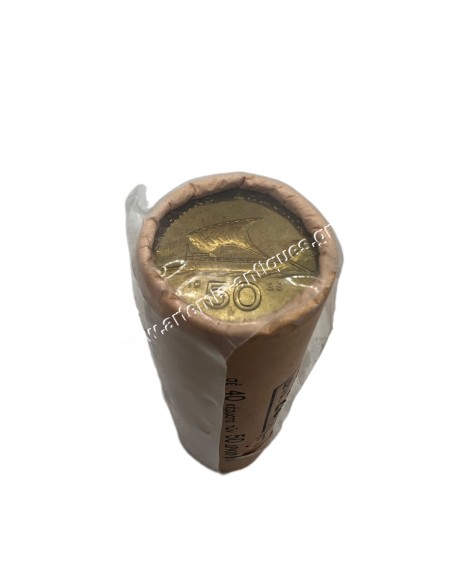 Coin Roll Bank of Greece 50 Drachmai 1988