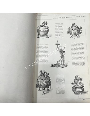 L'art Pour Tous Encyclopedie de l'art industriel et décoratif Claude Sauvageot  1883