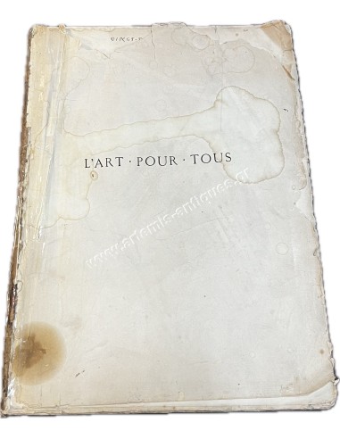 L'art Pour Tous Encyclopedie de l'art industriel et décoratif Claude Sauvageot  1883