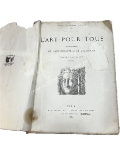 L'art Pour Tous Encyclopedie de l'art industriel et décoratif Claude Sauvageot  1883