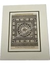 Roman Mosaic Pavement , dug up in London 1803 Γκραβούρα 19ου αιώνα