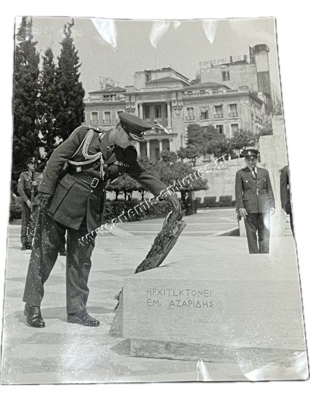 George Zoitakis, laying a wreath on the anniversary of April 21, to the Unknown Soldier