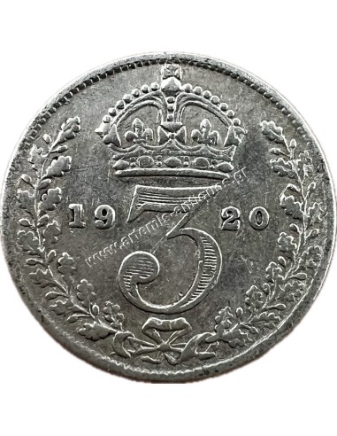 3 Pence 1920 George V United Kingdom