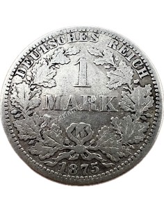 1 Mark 1875 A Wilhelm I Γερμανία 2