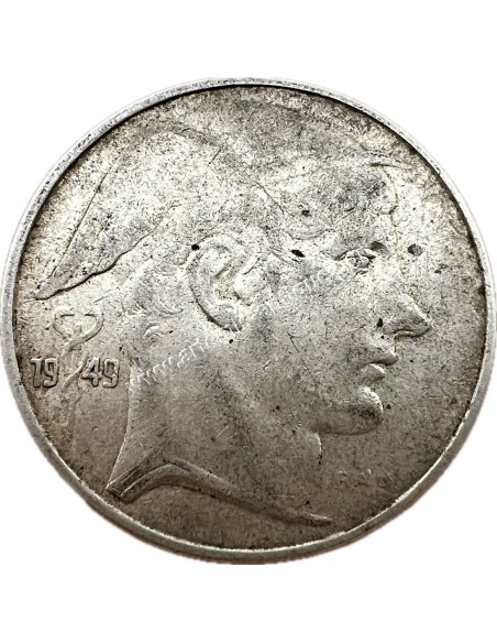 20 Francs 1949 Leopold III Dutch Text Βέλγιο